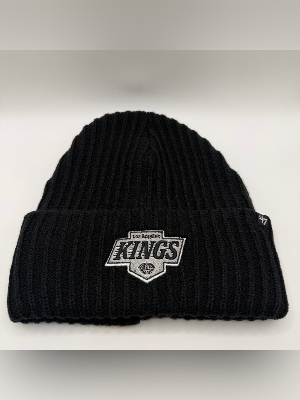 Los Angeles Kings Harbor '47 Brand Cuff Knit Hat Cap One Size Black NHL